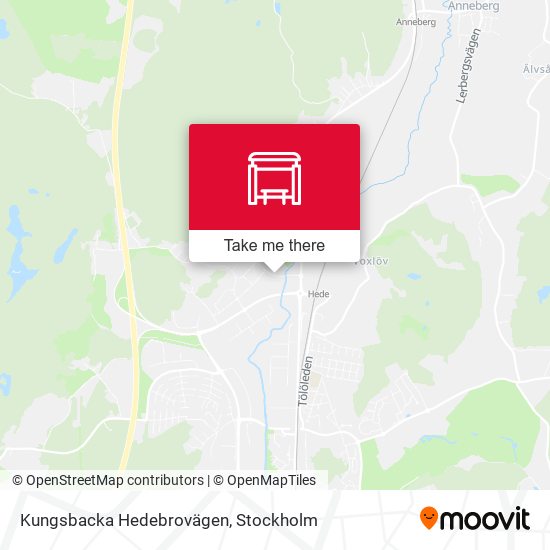 Kungsbacka Hedebrovägen map