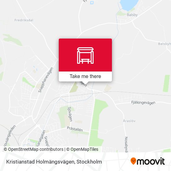 Kristianstad Holmängsvägen map