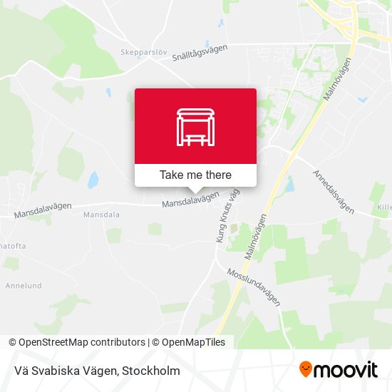 Vä Svabiska Vägen map