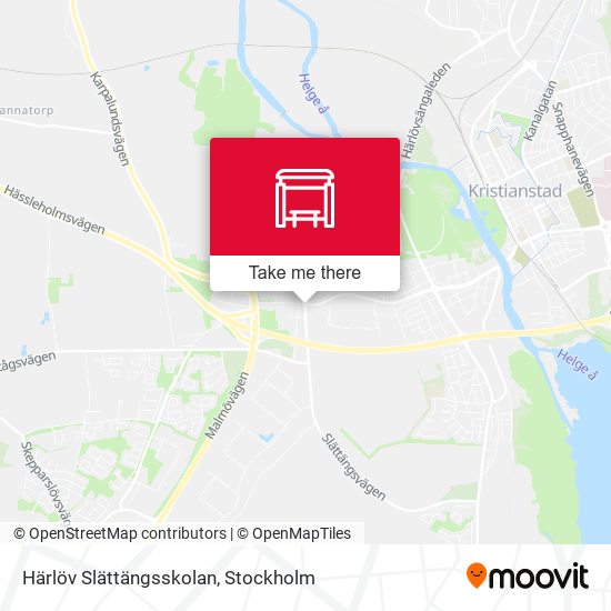 Härlöv Slättängsskolan map