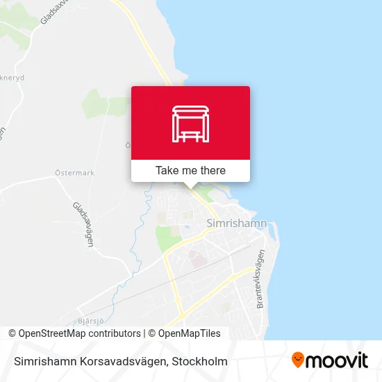 Simrishamn Korsavadsvägen map