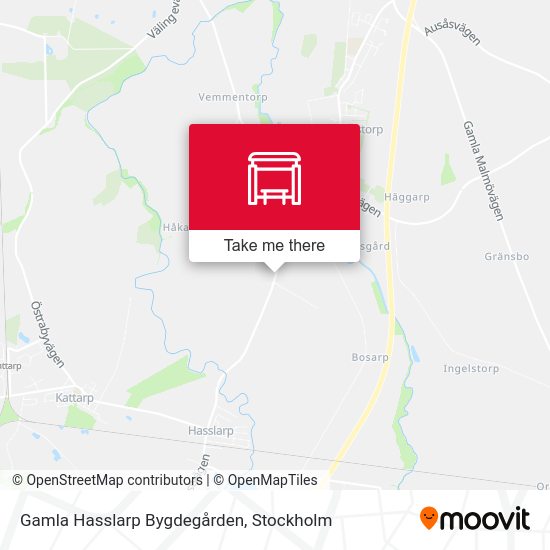 Gamla Hasslarp Bygdegården map