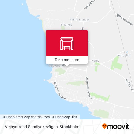 Vejbystrand Sandlyckevägen map