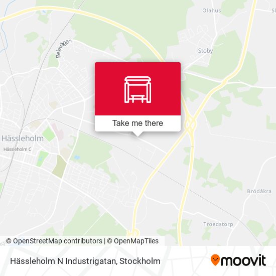 Hässleholm N Industrigatan map