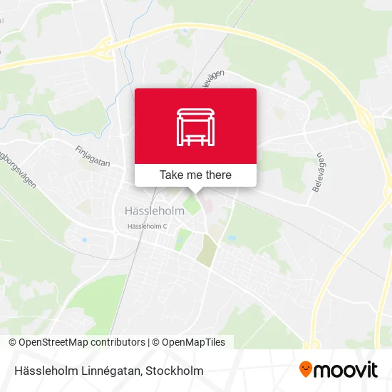Hässleholm Linnégatan map
