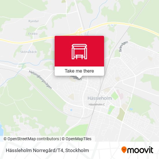 Hässleholm Norregård/T4 map
