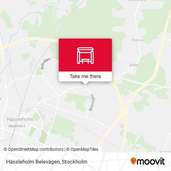 Hässleholm Belevägen map