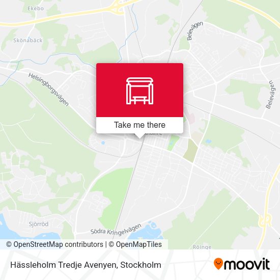 Hässleholm Tredje Avenyen map