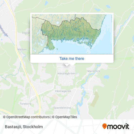 Bastasjö map