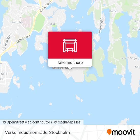 Verkö Industriområde map