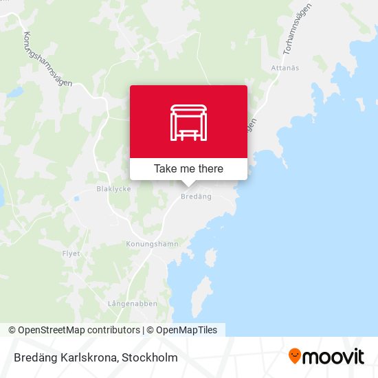 Bredäng Karlskrona map