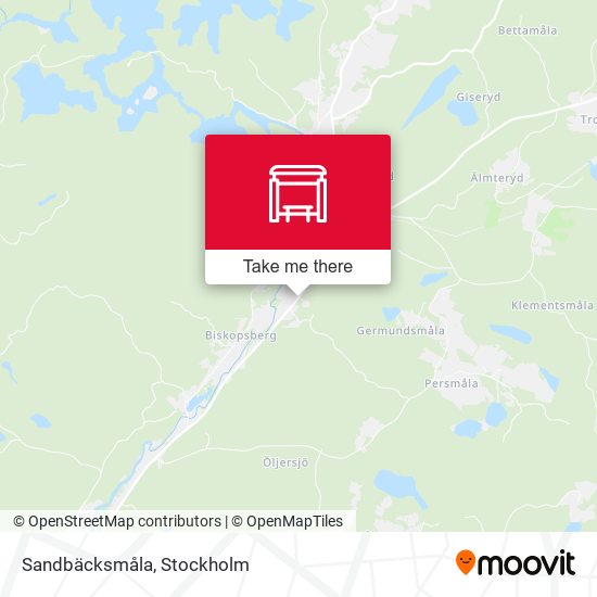 Sandbäcksmåla map