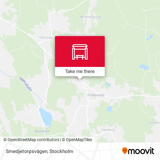 Smedjetorpsvägen map