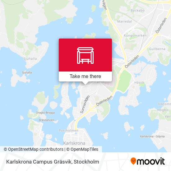 Karlskrona Campus Gräsvik map