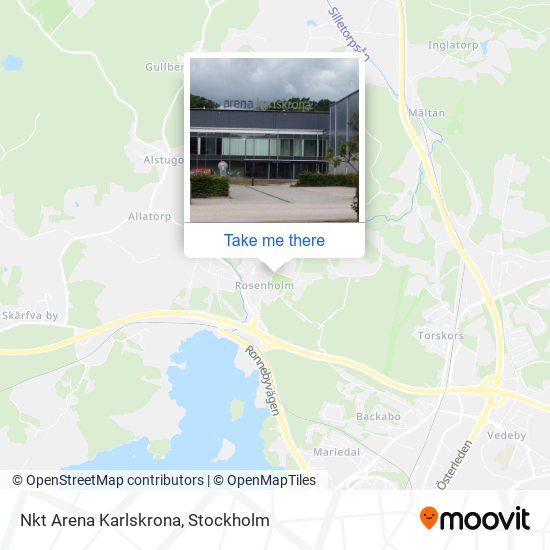Nkt Arena Karlskrona map