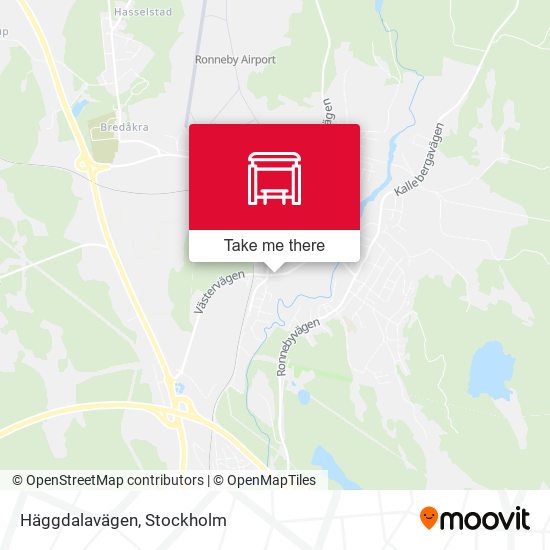 Häggdalavägen map