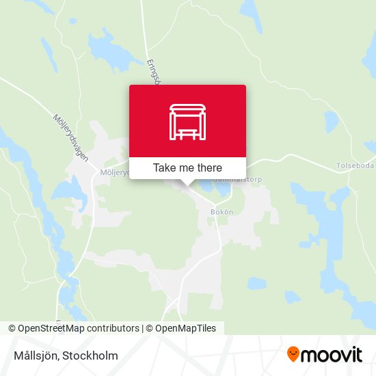 Mållsjön map