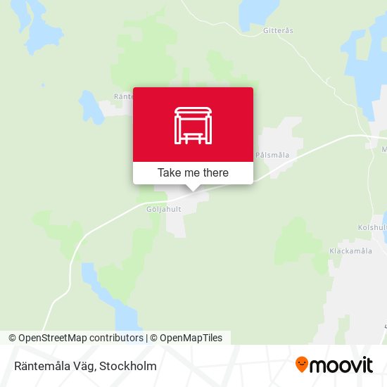 Räntemåla Väg map