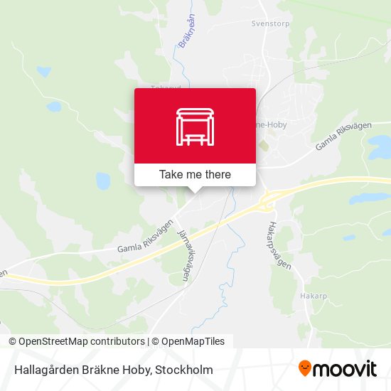 Hallagården Bräkne Hoby map