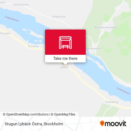 Stugun Lybäck Östra map
