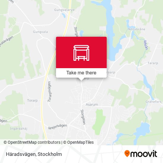 Häradsvägen map