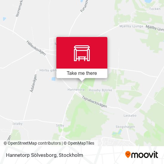 Hannetorp Sölvesborg map