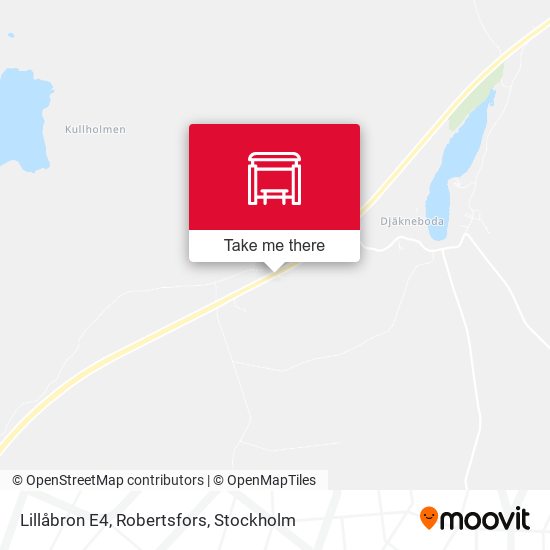 Lillåbron E4, Robertsfors map
