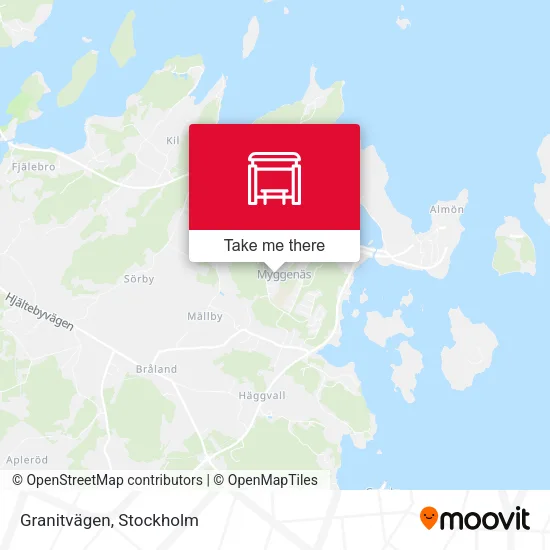 Granitvägen map