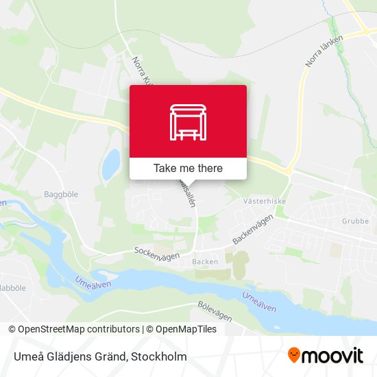 Umeå Glädjens Gränd map