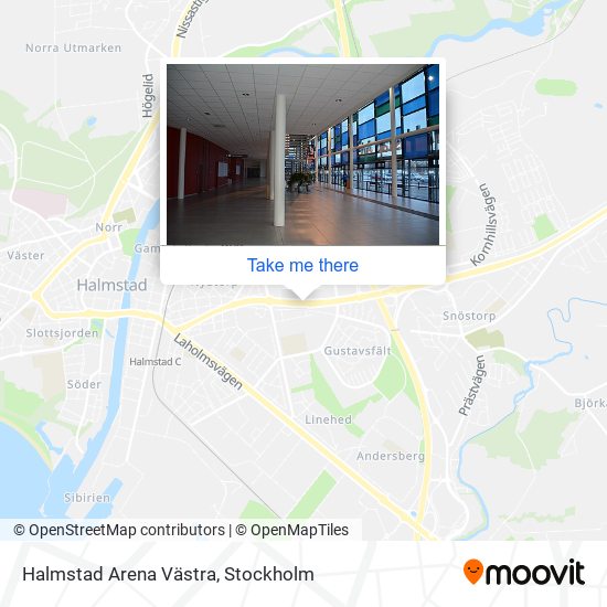 Halmstad Arena Västra map