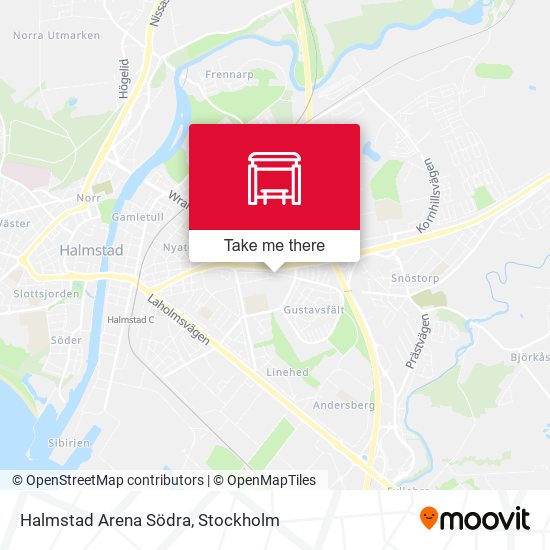 Halmstad Arena Södra map
