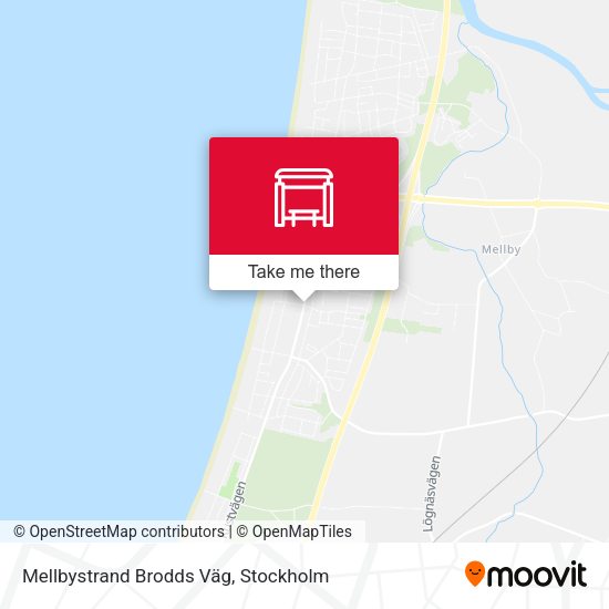 Mellbystrand Brodds Väg map