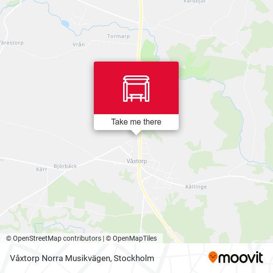 Våxtorp Norra Musikvägen map