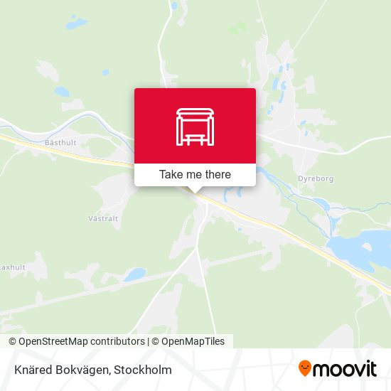 Knäred Bokvägen map