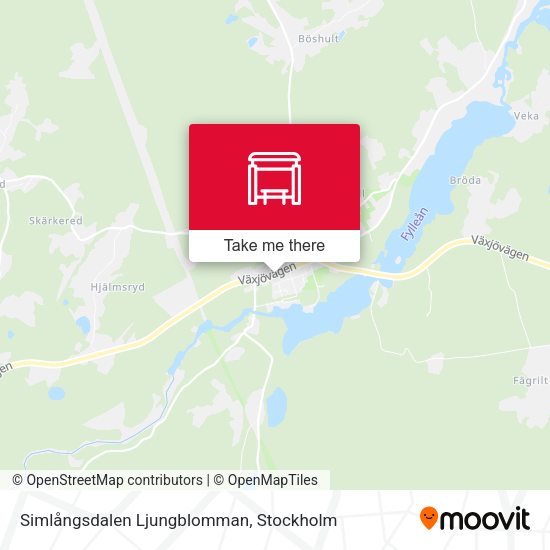 Simlångsdalen Ljungblomman map