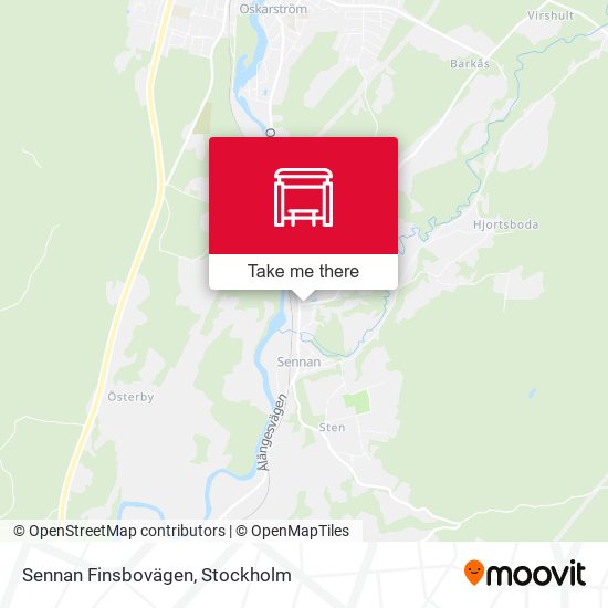 Sennan Finsbovägen map
