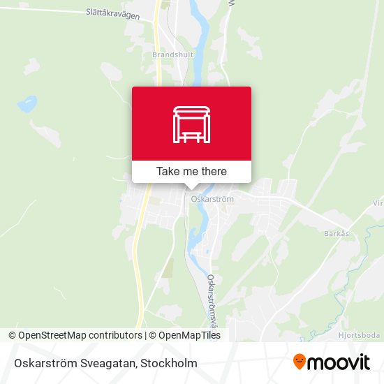 Oskarström Sveagatan map