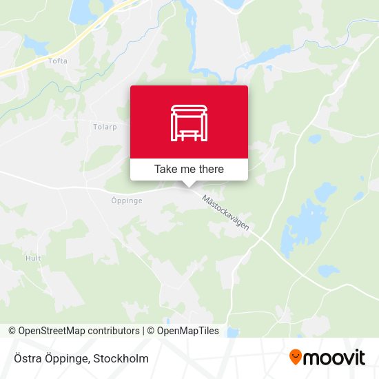 Östra Öppinge map