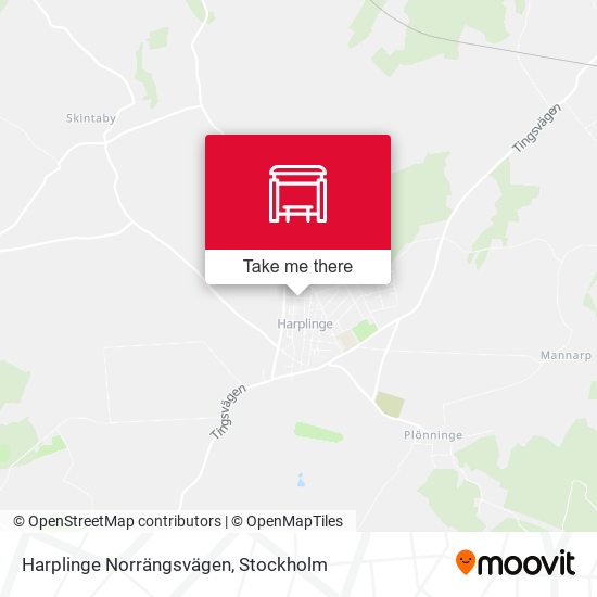 Harplinge Norrängsvägen map