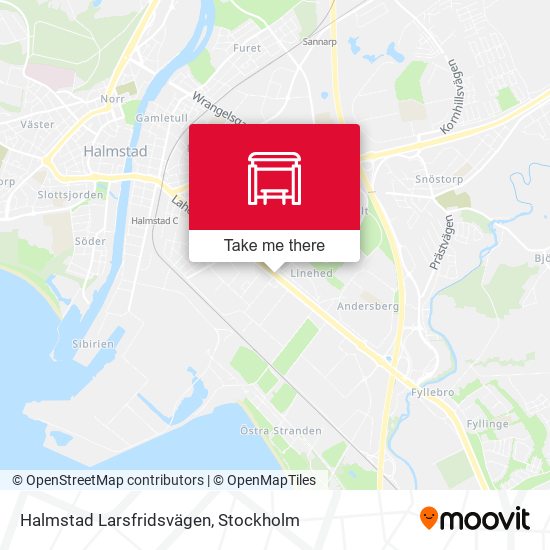 Halmstad Larsfridsvägen map