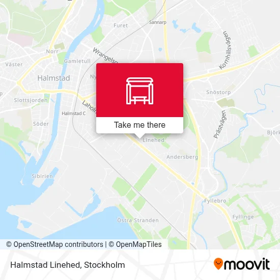 Halmstad Linehed map