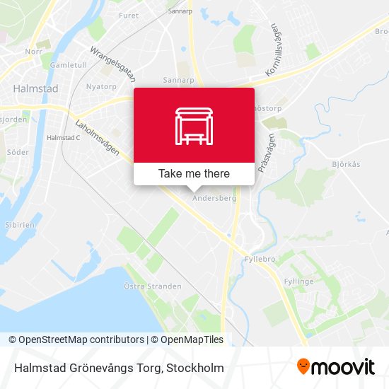 Halmstad Grönevångs Torg map