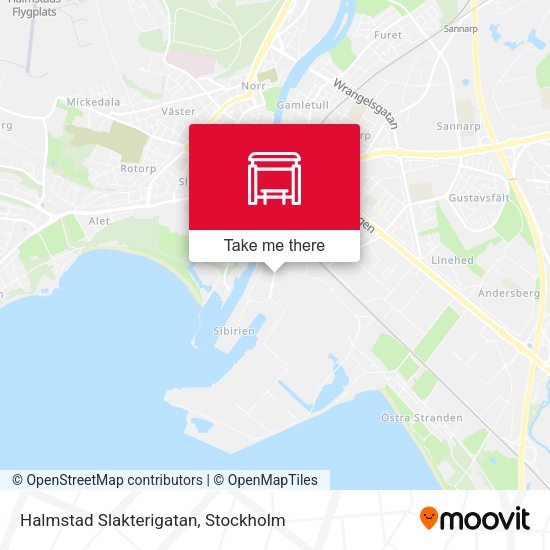 Halmstad Slakterigatan map