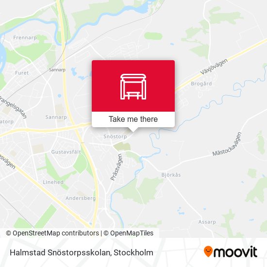 Halmstad Snöstorpsskolan map
