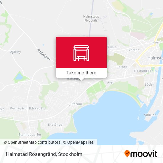 Halmstad Rosengränd map