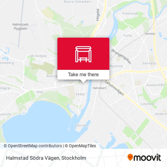Halmstad Södra Vägen map