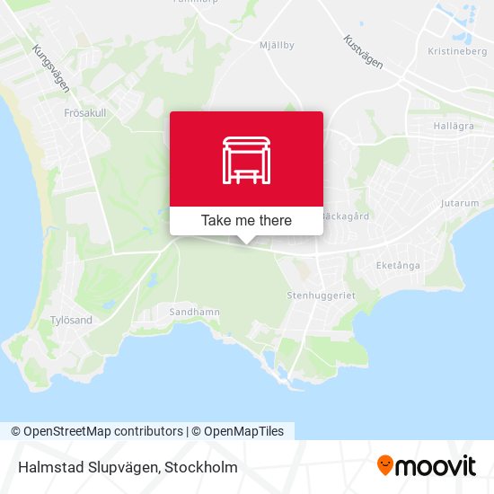 Halmstad Slupvägen map