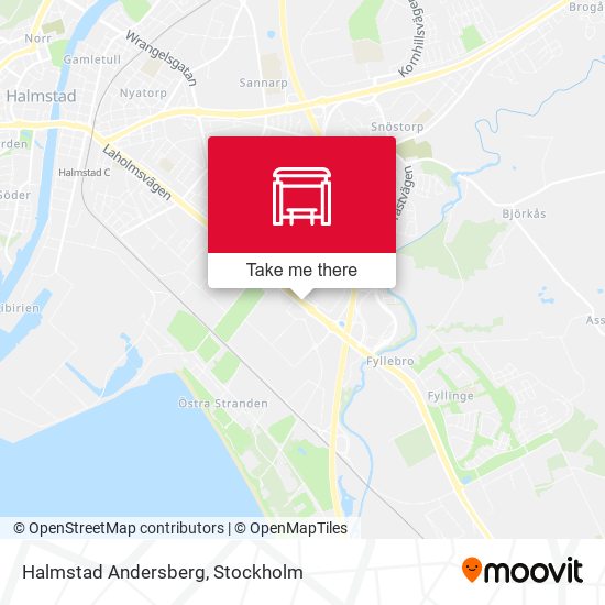 Halmstad Andersberg map