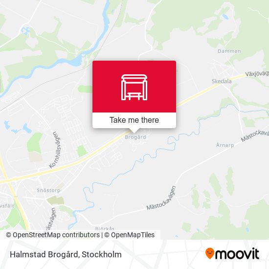 Halmstad Brogård map