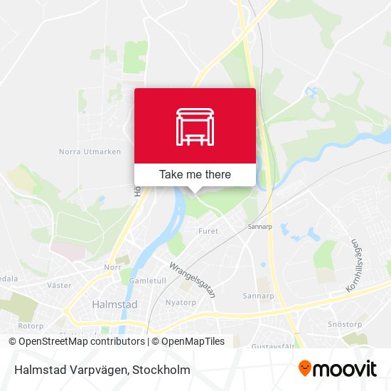 Halmstad Varpvägen map